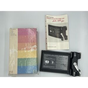 Polaroid Model 545  4x5 Polaroid‎ Land Film Holder With Original Box And Manual